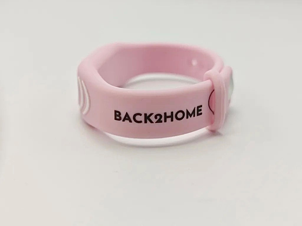 BACK2HOME SOS Armband für Kinder Armbandfarbe Rosa